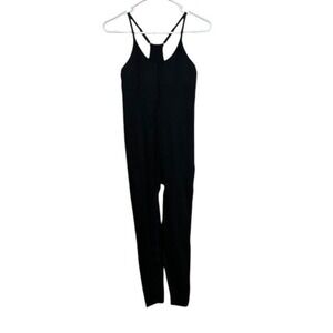 Victoria's Secret‎ Pink Active Sleeveless Bodysuit 1 Piece Black Athleisure Sz M